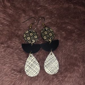 Never worn cork earrings